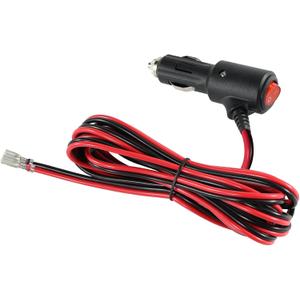 SPARKING 12Volt Fused Cigarette Lighter with On Off Switch - 10FT Led Light 15amp Male Plug with Bullet Terminal, Cooler Cigarette Plug Replacement with Lead