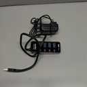 Atolla 4-Port USB 3.0 Hub with 4 Data Ports, 1 Smart Charging Port, Individual On/Off Switches and 5V/3A Adapter