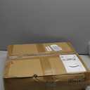 Wolawu Ladder Shelf 4 Tiers Metal Industrial Bookshelf,White Marble Wood Tall Open Storage Rack and Display Shelves,Wall Mount Wide Book Case for Home Office Bedroom,Small