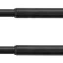KXLife 2 Pack Spring Tension Curtain Rod, 1/2- inch Decorative Curtain Rods for Window, Caf Rod, Black, (22-36 Inch)