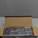 Linear Shower Floor Drain with Removable Cover Grid Grate 12 inch Long Rectangle, SUS 304 Stainless Steel Matte Black Plated Finish