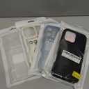 Set of 4 Case for iPhone 16 Pro Max Case Wavy Edge Clear Back Design, Anti-Slip Grip Cute Wave Curly Frame Shape Shockproof Soft TPU & Hard Bumper Protective Phone Case Cover