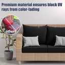 8Pcs Stretch Patio Cushion Covers, Outdoor Couch & Sofa Replacement Slipcovers for Patio Furniture Cushion Covers, Washable Reusable Furniture Protector