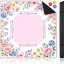 Pink Mahjong Mat, 31.5" American Mahjong Mat with Rules, Shipped Rolled