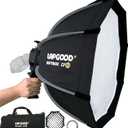 Bowens Mount Softbox 24''/60CM Handheld Quick Set-up, S-Type Bracket Compatible with Godox Canon Sony Fuji YongNuo Flash AD200PRO V1 TT600 V860III 430EXIII SB500 YN320EX YN560