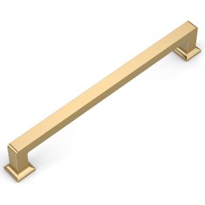 Amerdeco 10 Pack Champagne Bronze Cabinet Pulls 7 Inch Hole Centers Kitchen Cabinet Handles Cabinet Hardware Kitchen Handles for Cabinets Cupboard Handles Drawer Pulls ZH0019