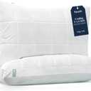 Nuzzle Cooling Adjustable Pillows for Side Sleepers, Luxury King Size Set of 2 Bed Pillows Hotel Collection - Best Adjust Height Soft Firm Pillows for Back, Stomach and Side Sleepers (White)