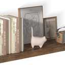 40 Inch Rustic Floating Shelf 1 Pack Large Floating Shelves for Wall No Drilling Accessories Included Deep Wall Shelves for Living Room Kitchen Farmhouse 40" W x 12" D x 1.2" Rustic Brown
