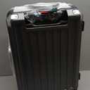 LUGGEX Carry On Luggage with Spinner Wheels, 20 Inch Aluminum Frame Zipperless Polycarbonate Hard Shell Suitcase, Charcoal Metallic