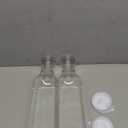 GUSTO [50 oz - 2 Pack] Plastic Carafe with Lid, Large Capacity Square Base - Clear Pitcher with Flip Top Lid, Easy-Pour Spout Juice Containers with Lids, Hand Wash Only - Perfect for Mimosa Bar