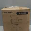 Primy Office Chair Ergonomic Desk Chair with Flip up Armrests Swivel Breathable Desk Mesh Computer Chair with Adjustable Lumbar Support and Height for Conference Room (Khaki)