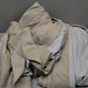 Neutral Oatmeal Pinch Pleated 100% Blackout Linen Curtains 80 Inch Length 2 Panels Set Pinch Pleat Curtains Black Out Light Blocking Room Darkening Drapes with Liner for Bedroom Living Room Window