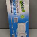 KOKL Disposable Toilet Brush, Toilet Bowl Cleaner Brush with 50PCS Toilet Brush Refills, Toilet Cleaner Refill Pads, Disposable Toilet Bowl Brush and Storage Caddy for Bathroom Cleaning(1-Set)