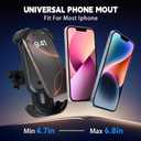 Phone Holder Compatible with Segway Ninebot-for Scooter,Bike,and Motorcycle,Shockproof and Anti-Shake,Handlebar Clamp,Black