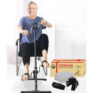 Pedal Exerciser Bike Hand Arm Leg and Knee Peddler Adjustable Fitness Equipment for Seniors, Elderly Home Pedal Exercise Bike for Total Body, with Gift Box (Classic Model)