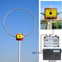 LF-901 Portable Shortwave Radio Antenna, Active Loop Antenna 10KHz-30MHz All Band Radio Antenna, MW: 520-1710KHz SW: 2.3-30MHz 20W Telescope Receiving Antenna with 3000mAh Battery