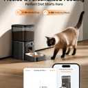 oneisall Automatic Cat Feeder, WiFi Cat Food Dispenser with App Control, Auto Cats Feeder Automatic for Dry Food, Smart Pet Food Dispenser with Portion Control for Small Pets Indoor