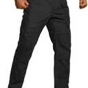 HISEA Men's Ripstop Tactical Pants, Water Resistant Work Cargo Pants, Lightweight Outdoor Hiking Construction Pants 30W 30L