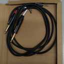 Cable Matters 3.5mm TRS to Dual 6.35mm TS Breakout Cable - 6ft, 1/8 to 1/4 Stereo Cable, 3.5mm to 1/4 Y Splitter Cord