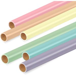 Skyygemm 6 Rolls Bulletin Board Paper Fade Resistant Colored Bulletin Board Paper Roll Bulk for Art Decor Drawing Craft Painting(4 x 24 ft,Macaron Color)