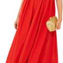Womens Koi Fish Sleeveless Long Strap Dress High Waist 3D Fish Maxi Cami Dress (Medium, Red)