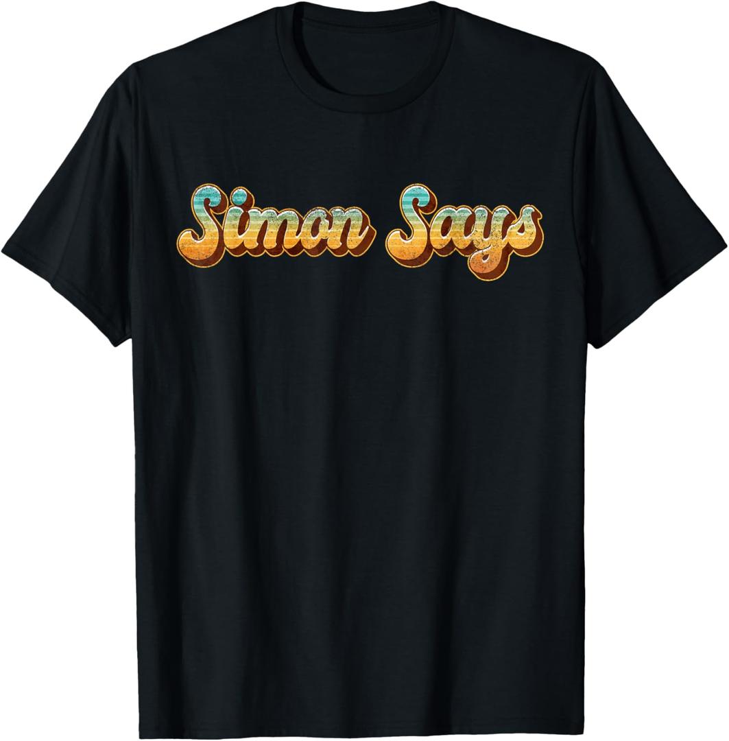 Simon Says Shirt Childhood Games From the 80s Or 90s Costume T-Shirt Large