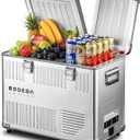 BODEGA 42 Quart (40L) Portable Car Refrigerator, 12V Dual Zone Car Fridge Freezer, Lightweight Aluminum Electric Cooler with Compressor, -4°F to 68°F, DC/AC for Truck, RV, Camping, Van, Home Use