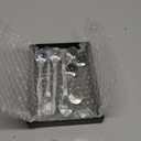 DAHI 8pcs 6" Christmas Glass Teardrop Ornaments - Chandelier Clear Crystal Glass Raindrop Ornaments for Christmas Tree Decorations (Glass Ice Drops 30 Mm)