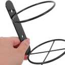 Hemoton Wall Mounted Wine Rack Single Bottle Holder Metal Wall Wine Shelf for Home Bar Kitchen Dining Room Storage and Display