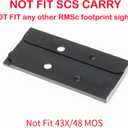 DPP Titanium Adapter Plate Compatible with Glock Gen 3 to Gen 5 17 19 MOS Holosun 407K/507K/EPS Carry/EPS/Romeo Zero