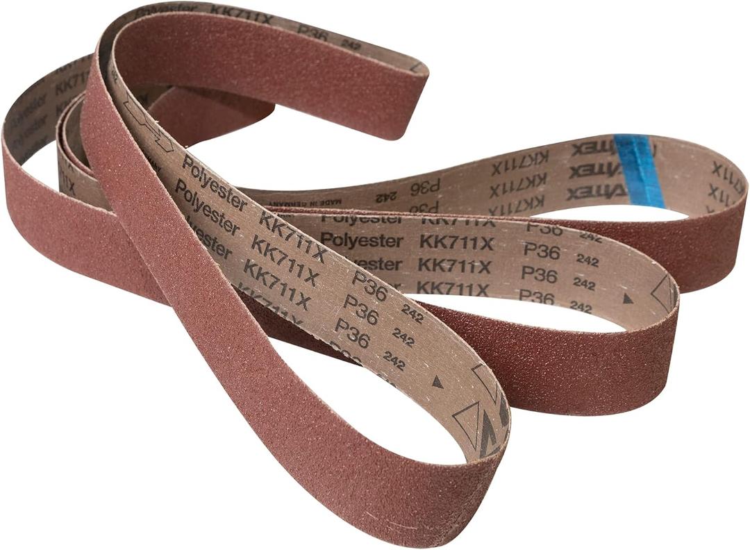 JET Aluminum Oxide Sanding Belts, 2" x 48", 36 Grit (577516)