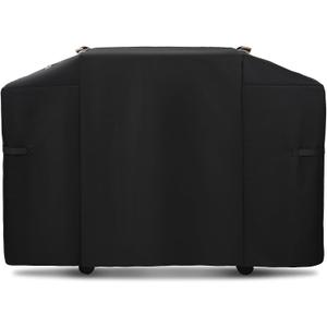 Griddle Cover for Weber 28 Inch Griddle,600D Heavy Duty Rip-Proof Material Flat Top Grill Cover, Waterproof UV and Fade Resistant BBQ Grill Cover with Straps for More 3 Burner Outdoor Griddle