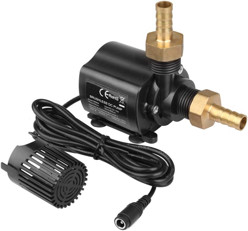 DC 12V Submersible Clear Water Pump, Adjustable Power, 210 GPH Aquarium Fountain Pumps