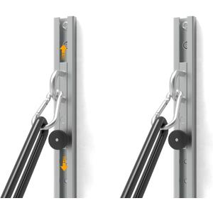 Wall-Mounted Anchor Fitness System - Adjustable, Multi-Functional, Space Saving Home Gym Solution for Strength Training,Adjustable Workout Wall Anchor System