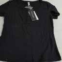 PRETTYGARDEN Women's 2025 Fall Summer Short Sleeve Tops Ribbed Henley Button Slim Fit Basic Casual T Shirts Blouse Clothing M