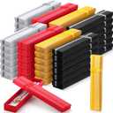 Remuuly 48 Pcs Jewelry Gift Boxes Bulk Cardboard Necklace Gifts Box with Bow Paper Empty Bracelet Gift Box with Lid for Mother's Day Anniversary Wedding, 7.9 x 1.6 x 0.9 Inch, 4 Colors