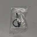 Titanium Bottle Opener, Small Keychain Beer Bottle Opener Can Opener with Stainless Steel Key Ring (Black)