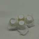 Segbeauty 1oz Travel Jars for Creams, 4pcs 30ml Airless Pump Jars Refillable Travel Bottles Empty Makeup Containers Lotion Dispenser, Gold Jar for Creams for Toiletries Moisturizer Container