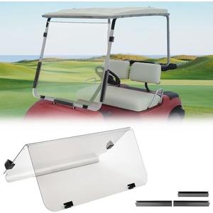 KEMIMOTO Golf Cart Windshield Compatible with G22 (2003-2006), Foldable Replacement Windshield with Anti-UV and Impact Resistant Acrylic