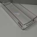 iDesign Slim Extra Long Clear Storage Bin, Narrow Stackable Organizer for Kitchen or Pantry