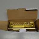 NCL Sliding Door Handle for Bath, Satin Brass Barn Door Flush Handle, Privacy Pocket Door Lock