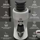 Mahlkönig X64 SD Single-Dose Coffee Grinder – 64 mm Flat Burrs, Stepless Adjustment, Zero Retention, 1950 RPM, Compact Quiet Design, Home Espresso & Brew Grinder (White)
