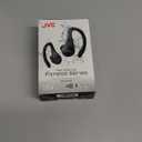 JVC Sport True Wireless Earbuds Headphones, Lightweight and Compact, Long Battery Life (up to 30 Hours), Sound with Neodymium Magnet Driver, Water Resistance (IPX5) - HAEC25TB (Black), Small
