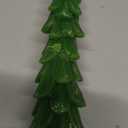 4 Pcs Christmas Tree Taper Candles-10 Inch Unscented Tree Shaped Taper Candle-Green Christmas Decorative Tree Candles for Home Decor Party Centerpiece Decoration