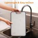 Titanium Cutting Board for Kitchen, 2-in-1 Double-Sided with Food Grade Pure Titanium & Wheat Straw PP, Easy to Clean, Large Size 16 x 11