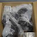 Plug in Wall Sconces Set of 2, Adjustable Angle Black Wall Lights with Plug in Cord & On/Off Switch, Bedside Wall Mounted Lamp with Globe Shade for Bedroom Living Room Bathroom(2 Bulbs Included)