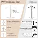 Reusable Shirt Display Stand-Mannequin Torso Tshirt Display Stand for Retail/Vendors,18-33" Adjustable Dress Form Mannequin Stand Clothes Rack,Portable Stable Holder Jacket Coat Hanger,All Metal/White