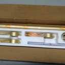 YaFex Curtain Rods 32-118 Inch, Heavy Duty 1 Inch Adjustable Curtain Rod for Windows, Gold Long Window Treatment Rods, Modern Design, Easy Installation