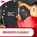 Command Large Brushed Nickel Double Hooks, 2 Hooks and 2 Strips, Damage Free Hanging Wall Hooks with Adhesive Strips, No Tools Coat Hooks for Hanging Home Decor, Holds up to 4 lb