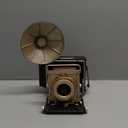 Vintage Camera Statue Model Showcase Decorative Props Showcase Camera Crafts Collectible Figurine Home Desktop Decoration